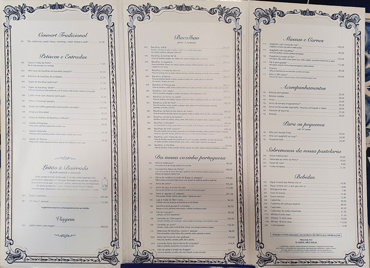 Menu Graal Rancho Português-1